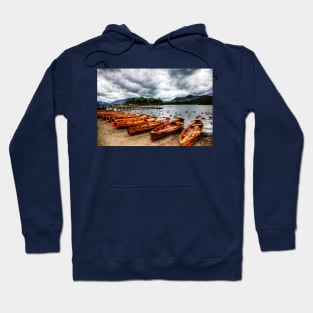 Derwentwater Rowing Boats Before The Storm Hoodie